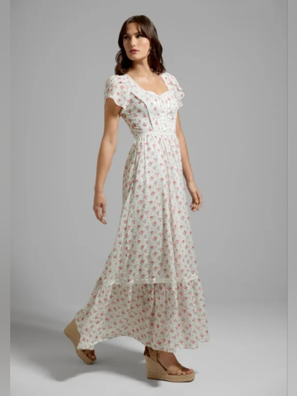 GUNNE SAX for ModCloth Pure Poetry Maxi Dress Size 16 (See Measurements) - Picture 3 of 13